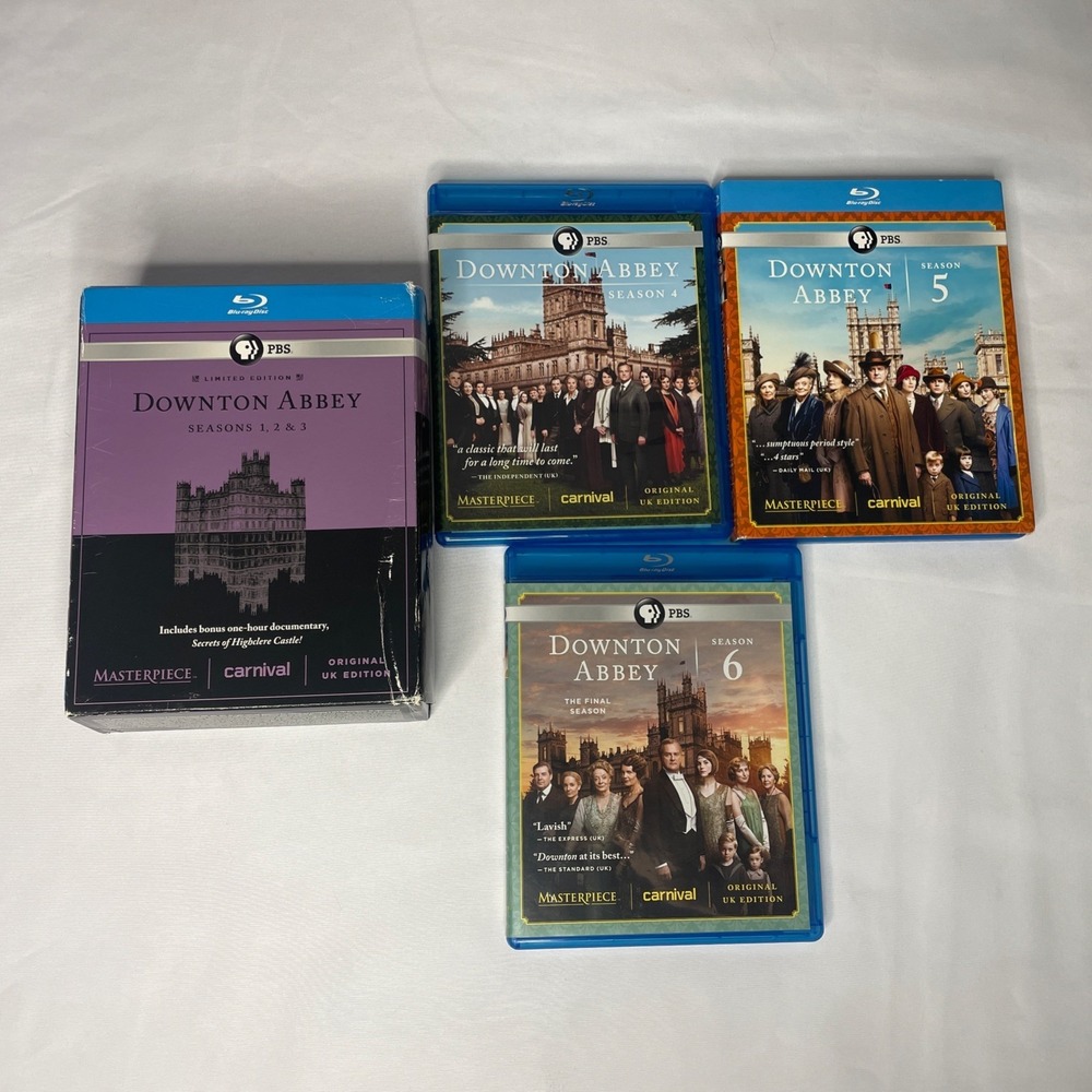 Downton Abbey The Complete Series Collection Seasons 1-6 Blu-ray PBS Box Set